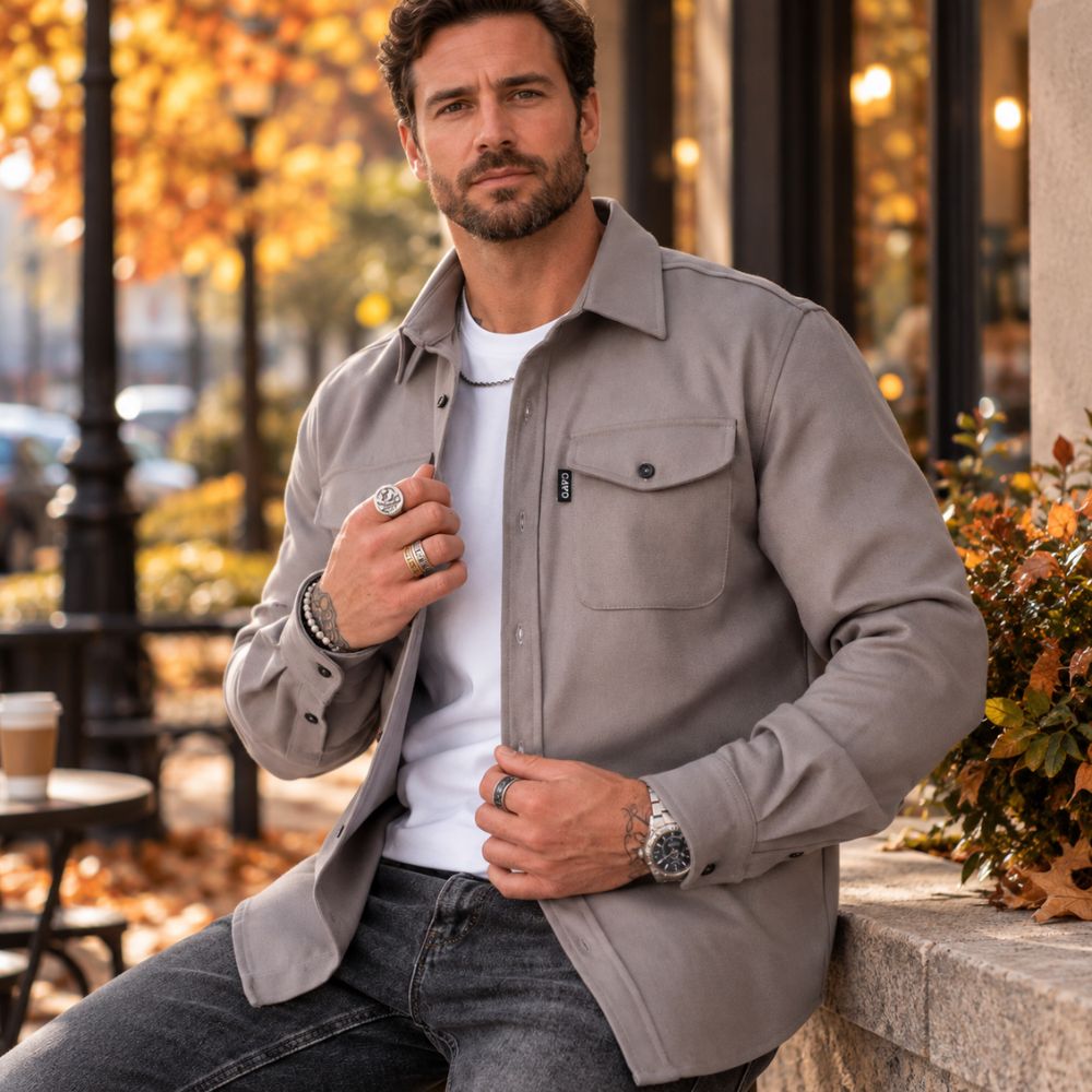 Men’s Casual Shirt Jacket | Autumn & Winter Everyday Layering Wear