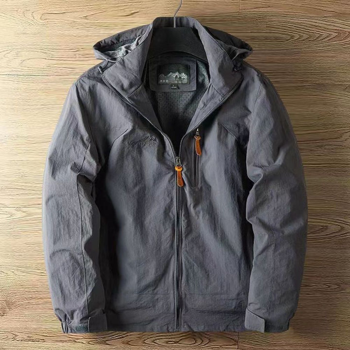 Men’s Hooded Windbreaker | Lightweight Full-Zip Summer Jacket