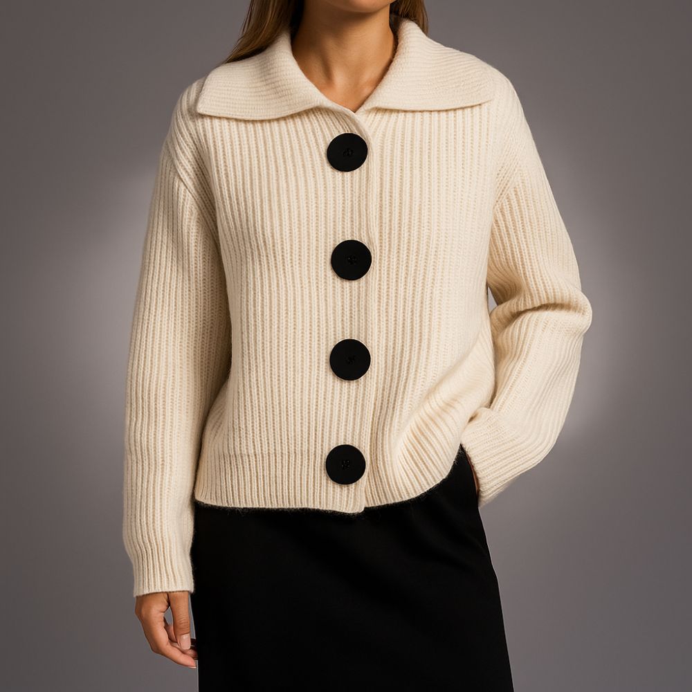 Women’s Oversized Ribbed Cardigan | Chunky Autumn & Winter Knitwear