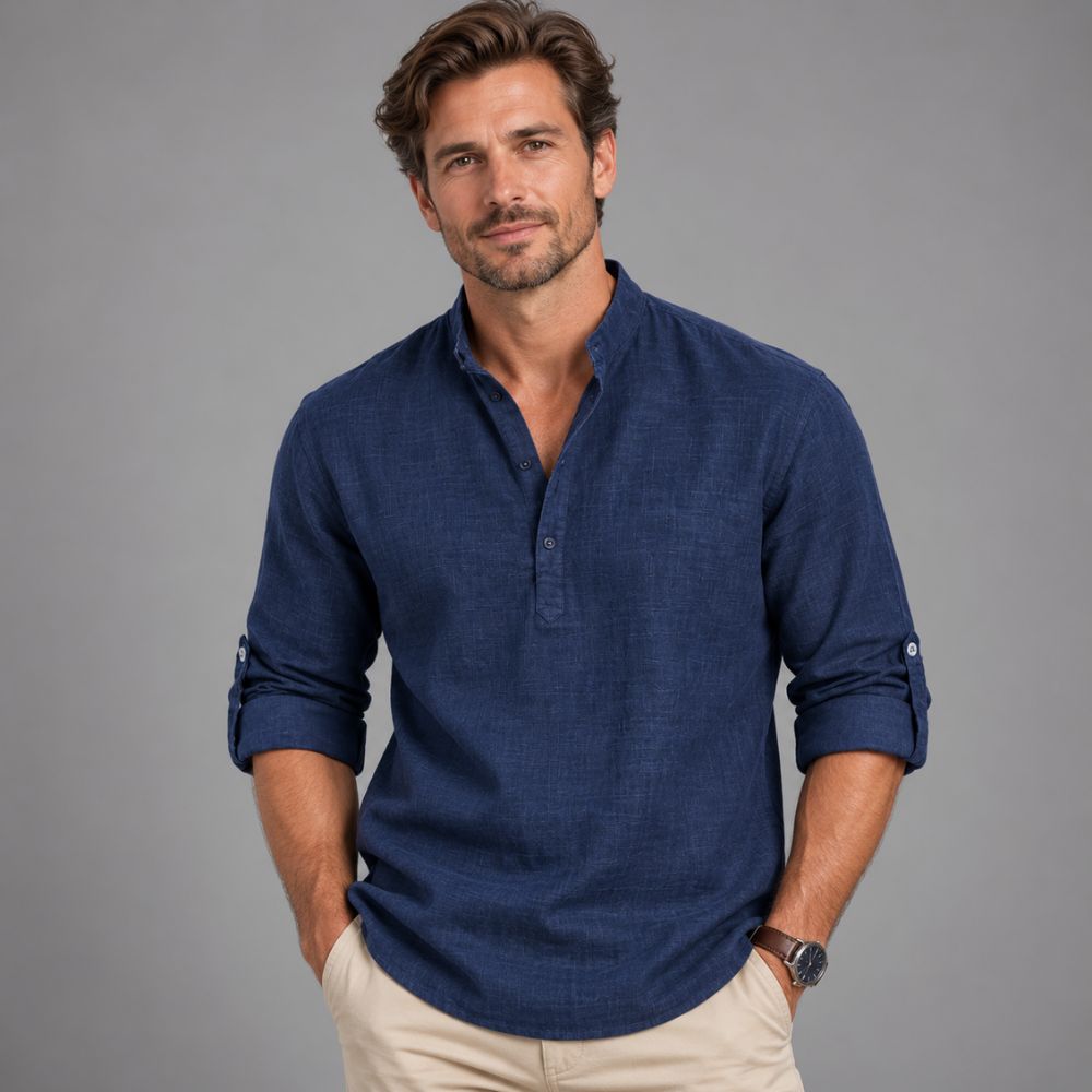Men’s Long-Sleeve Shirt | Smart & Versatile Autumn Everyday Wear