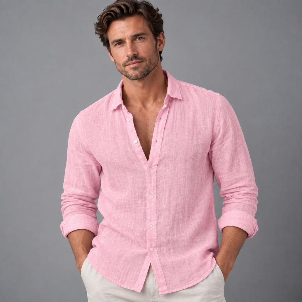 Men’s Linen Shirt | Casual & Airy Autumn Wear