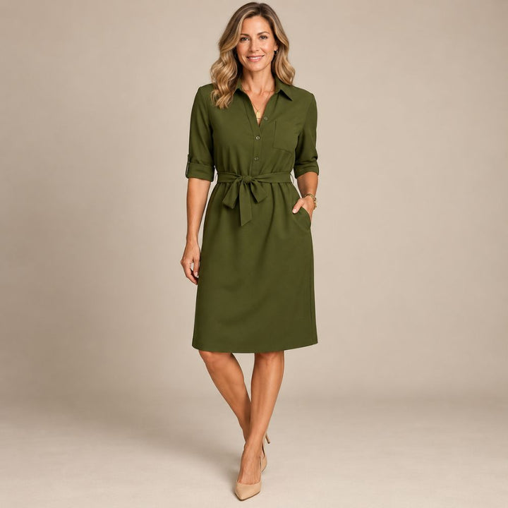 Women’s Elegant Casual Dress | Flattering & Versatile Everyday Autumn Wear