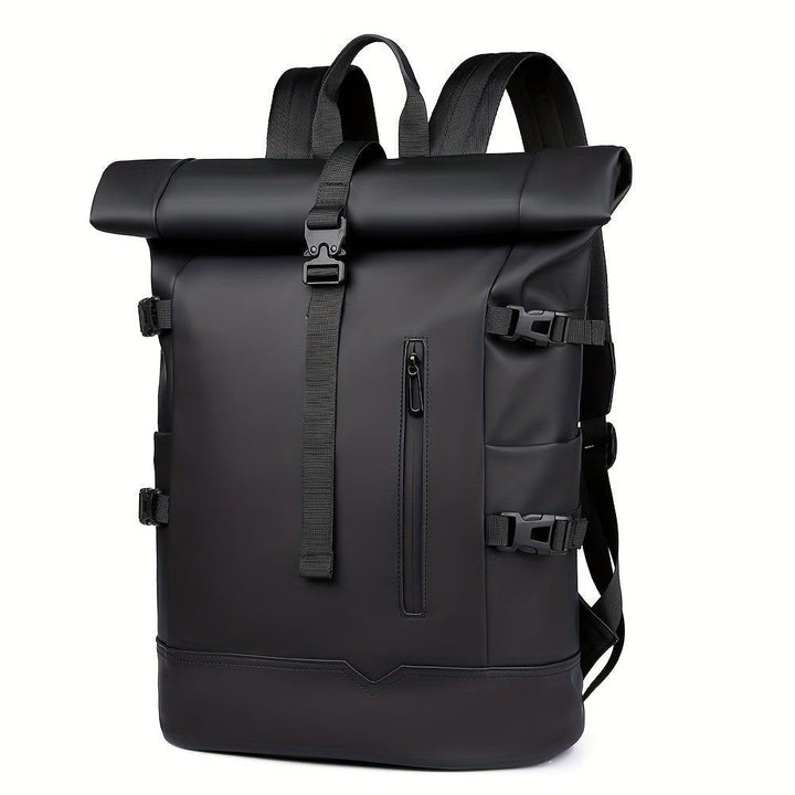 Roll-Top Laptop Backpack | Water-Repellent Autumn & Winter Bag