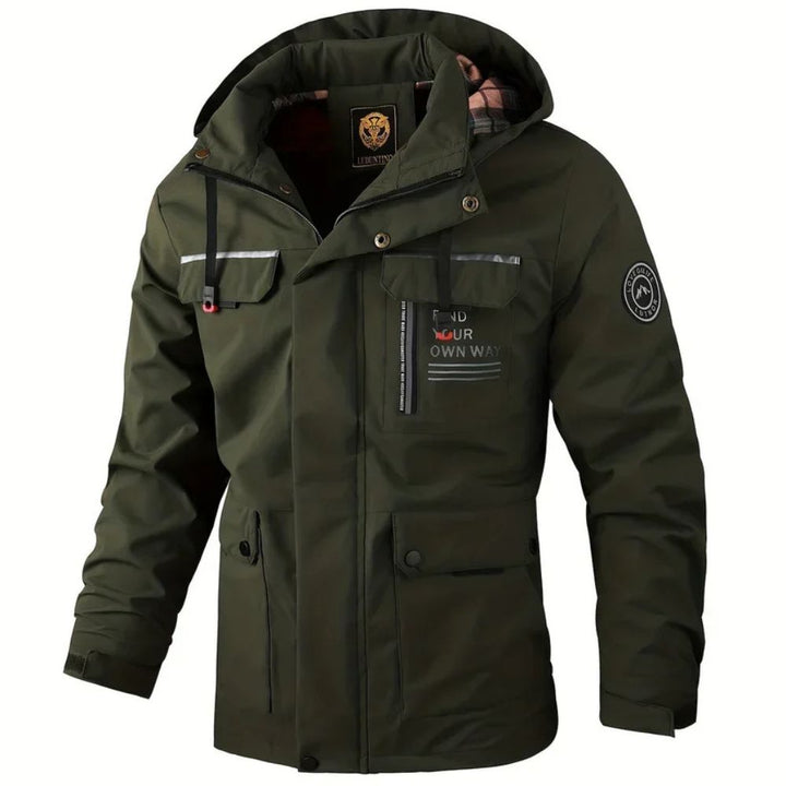 Men’s Waterproof Winter Jacket with Hood | Cold & Rainy Weather