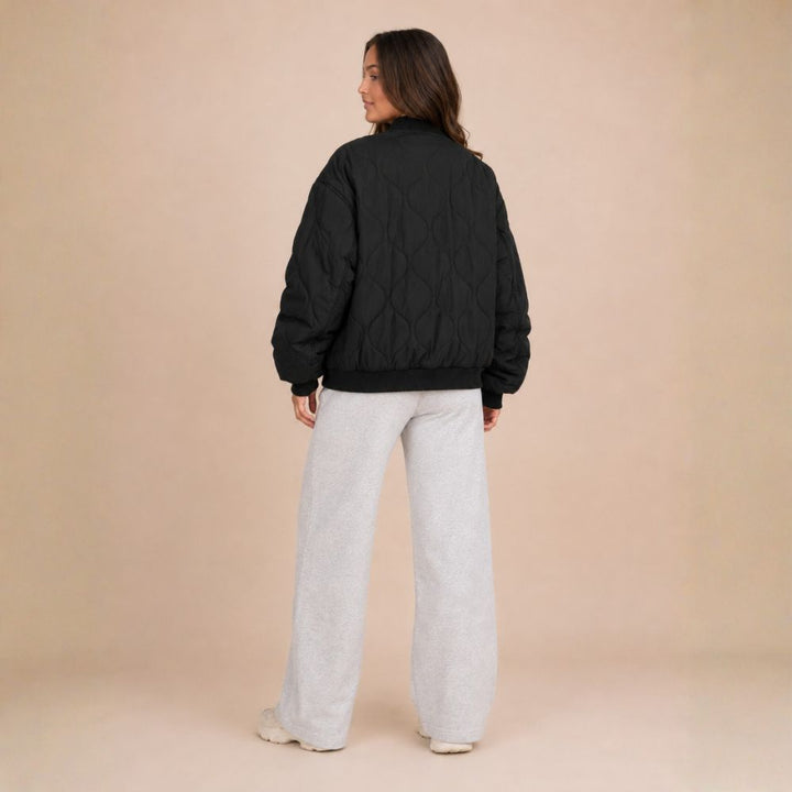 Women’s Lined Bomber Jacket | Autumn Everyday Wear
