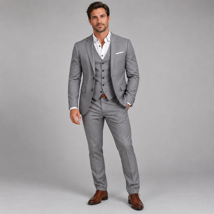 Men’s Three-Piece Slim-Fit Suit | Modern Formal & Occasion Wear