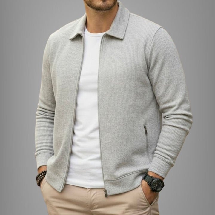 Men’s Zip-Up Cardigan | Regular Fit Autumn & Winter Wear