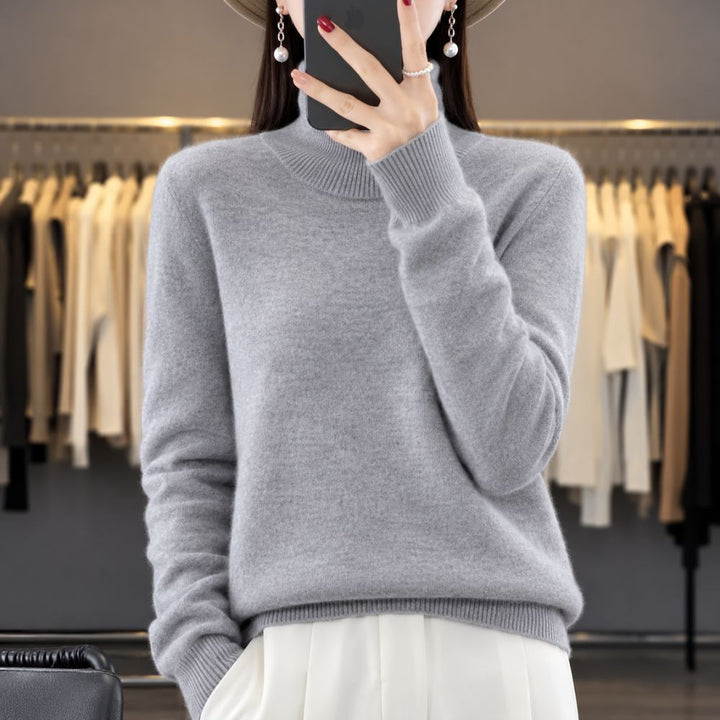 Women’s Cotton Turtleneck Sweater | Autumn & Winter Casual & Office Wear
