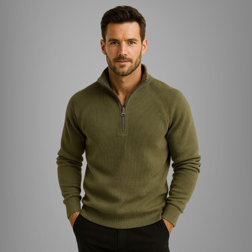 Men’s Quarter-Zip Sweater | Smart & Versatile Autumn Wear