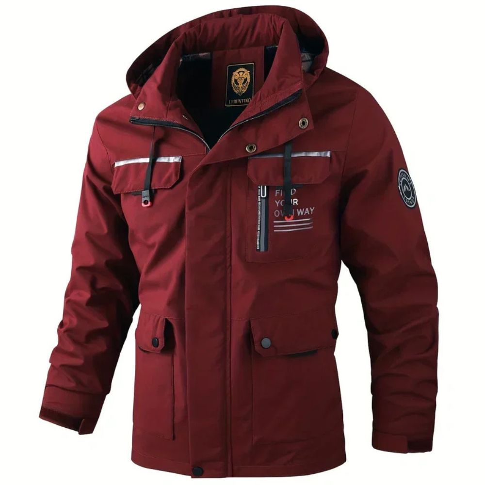 Men’s Waterproof Winter Jacket with Hood | Cold & Rainy Weather