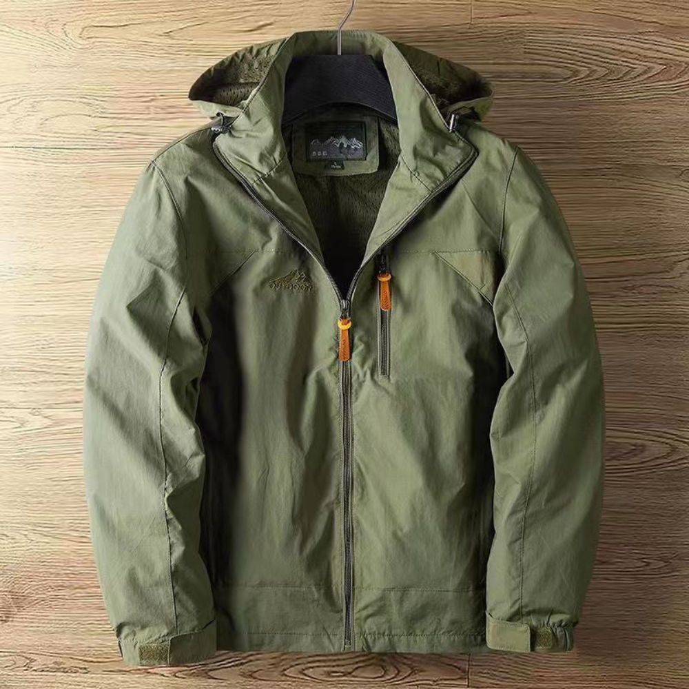 Men’s Hooded Windbreaker | Lightweight Full-Zip Summer Jacket