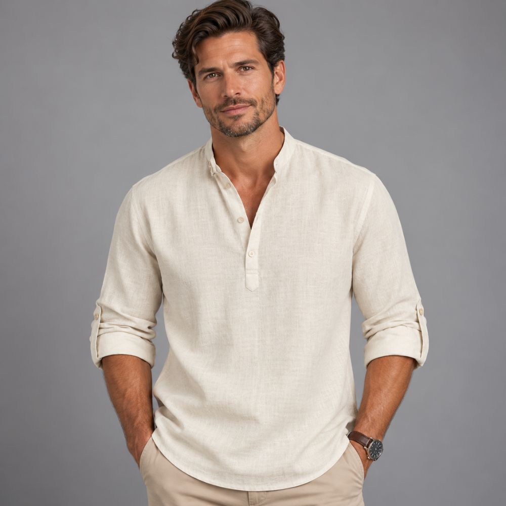 Men’s Long-Sleeve Shirt | Smart & Versatile Autumn Everyday Wear