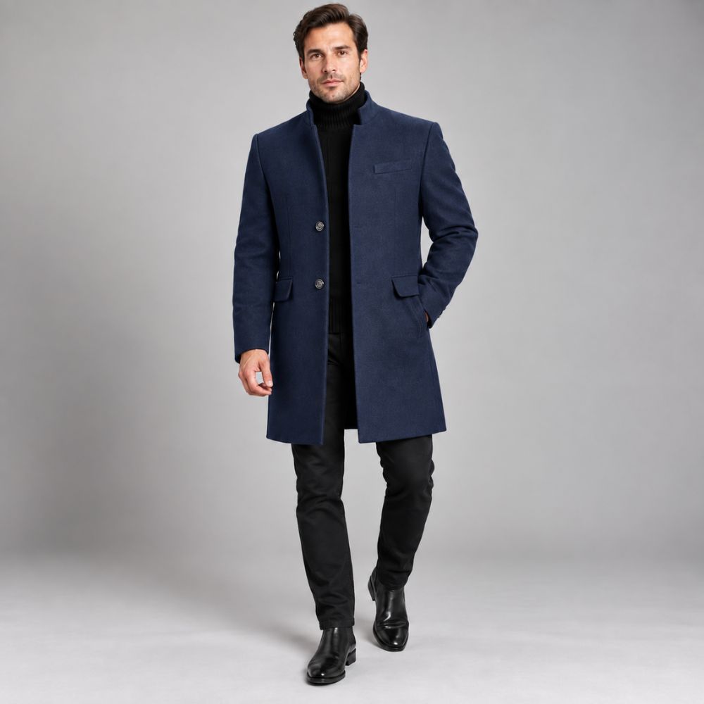 Men’s Classic Overcoat | Elegant Autumn & Winter Outerwear