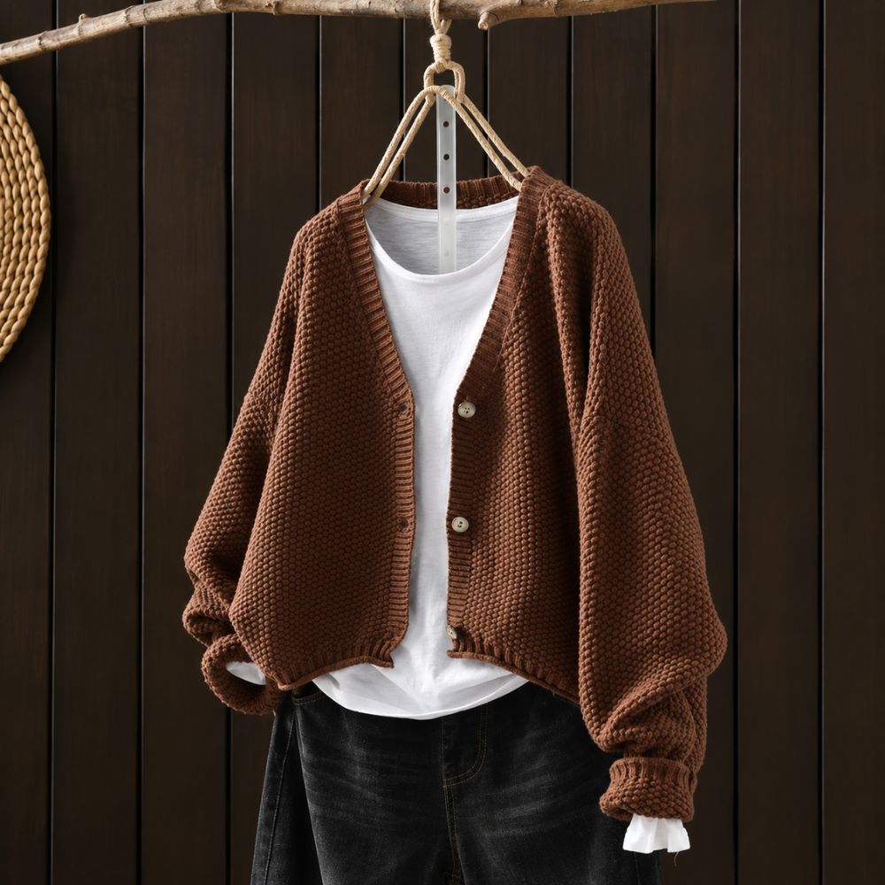 Women’s Oversized Chunky Knit Cardigan | Cosy Autumn & Winter Layer