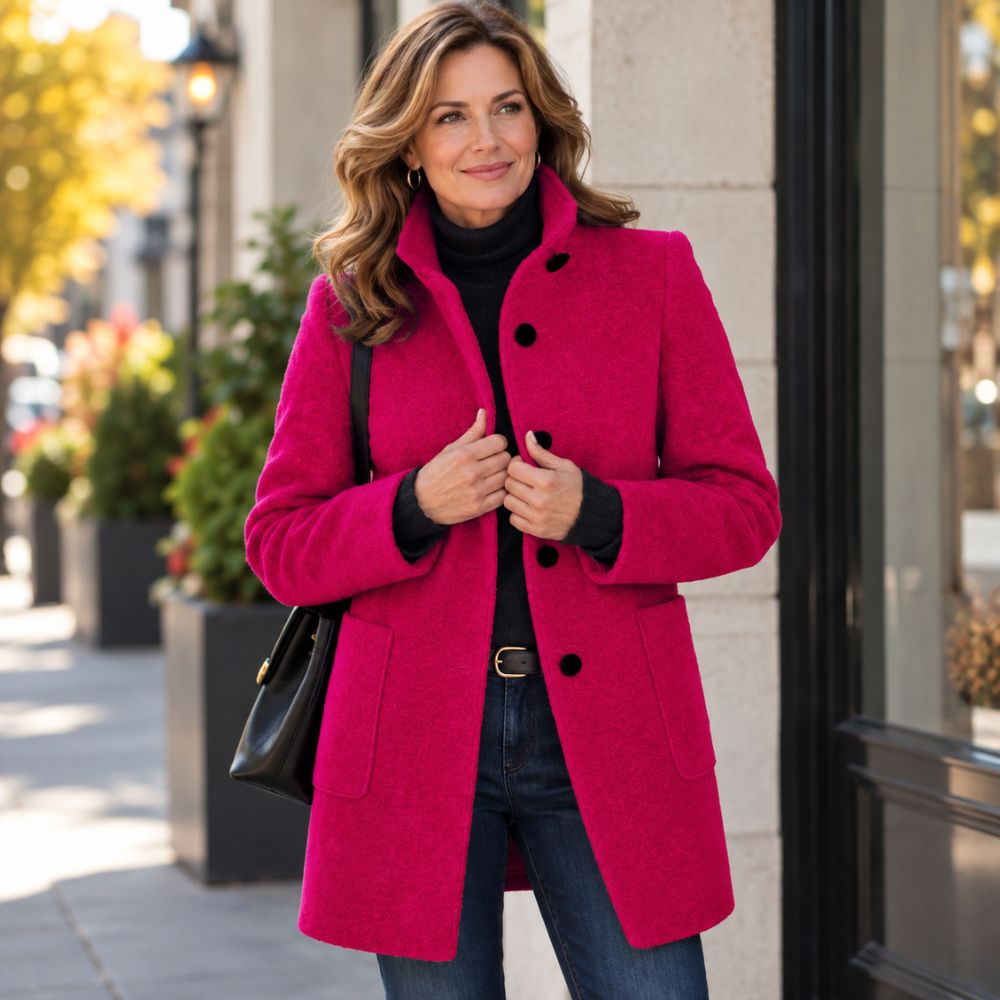 Women’s Wool-Blend Winter Coat | Timeless & Flattering Cold-Weather Wear