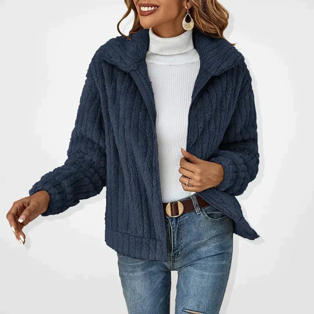 Women’s Lined Fleece Jacket | Warm Zip-Up Autumn & Winter Wear