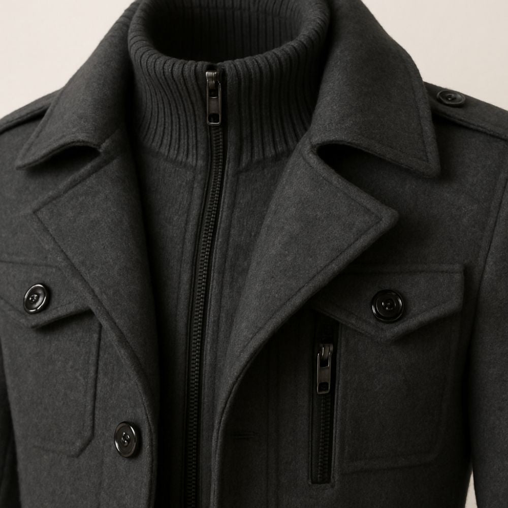 Men’s Classic Overcoat | Elegant Autumn & Winter Outerwear