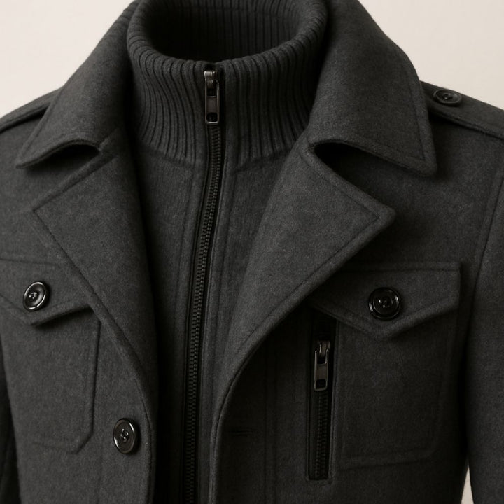 Men’s Classic Overcoat | Elegant Autumn & Winter Outerwear