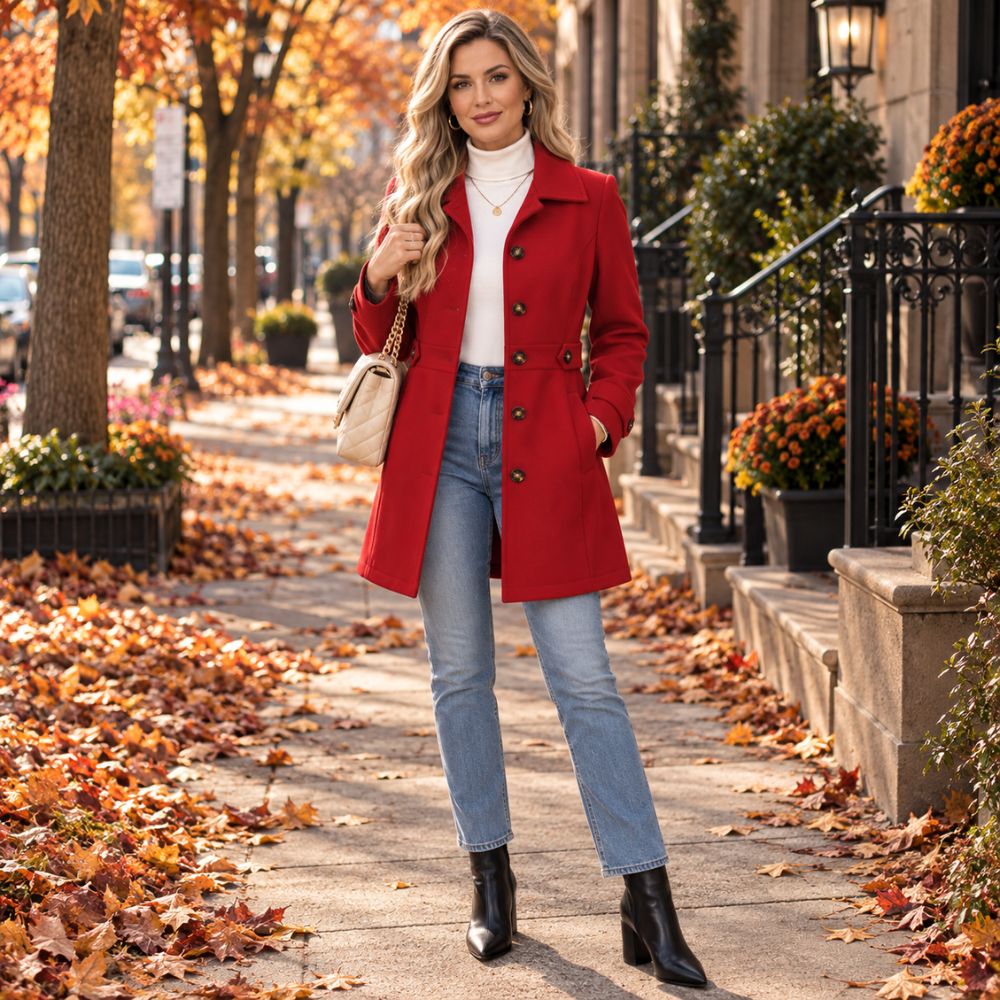 Women’s Belted Trench Coat | Tailored Autumn Transitional Outerwear