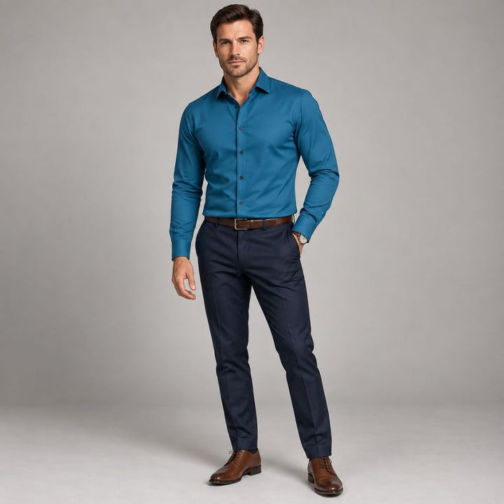 Men’s Slim-Fit Stretch Shirt | Smart & Comfortable Everyday Wear