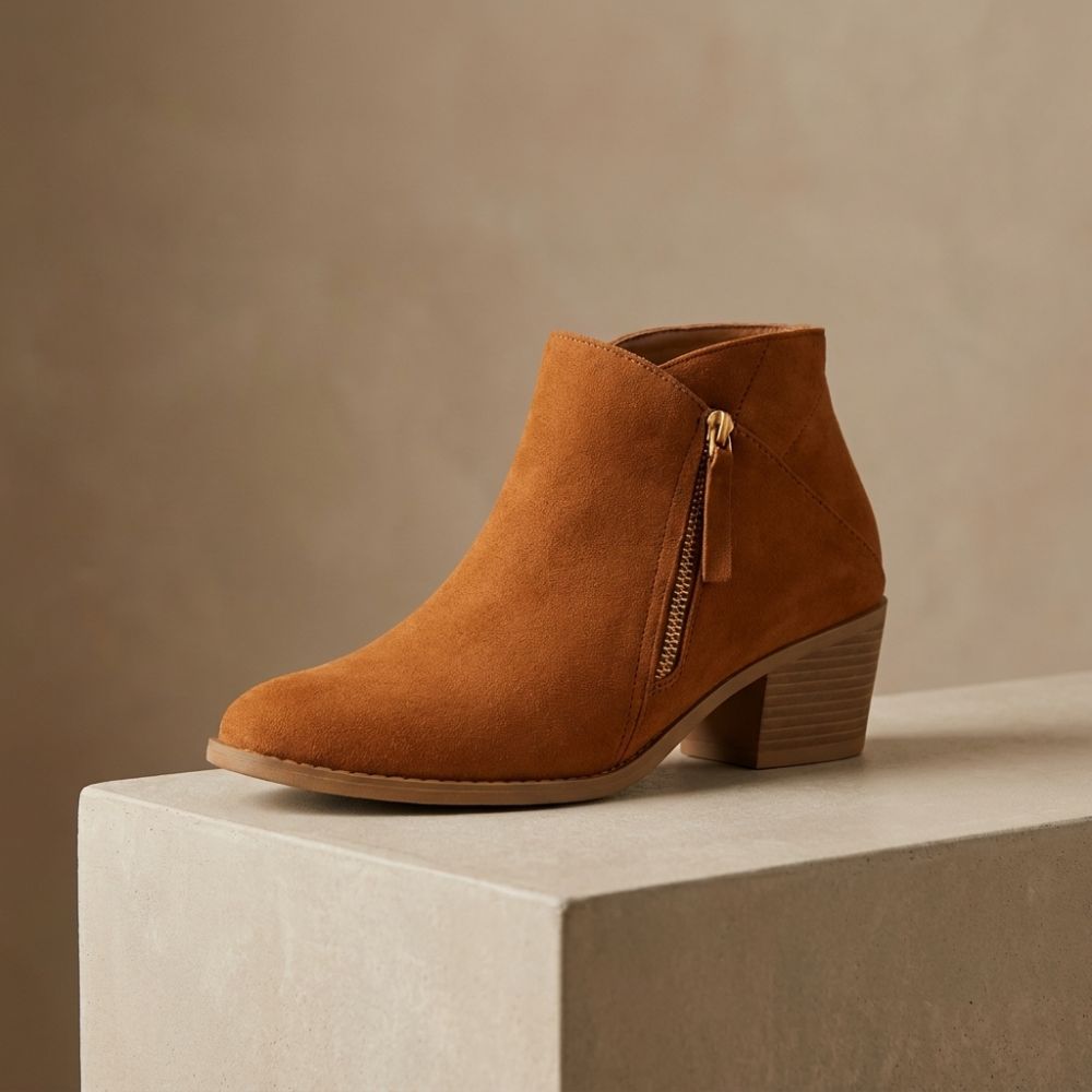 Women’s Orthopaedic Ankle Boots | Side-Zip Block Heel Autumn & Winter Footwear
