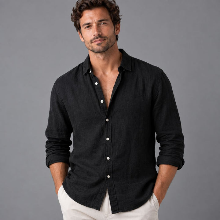 Men’s Linen Shirt | Casual & Airy Autumn Wear