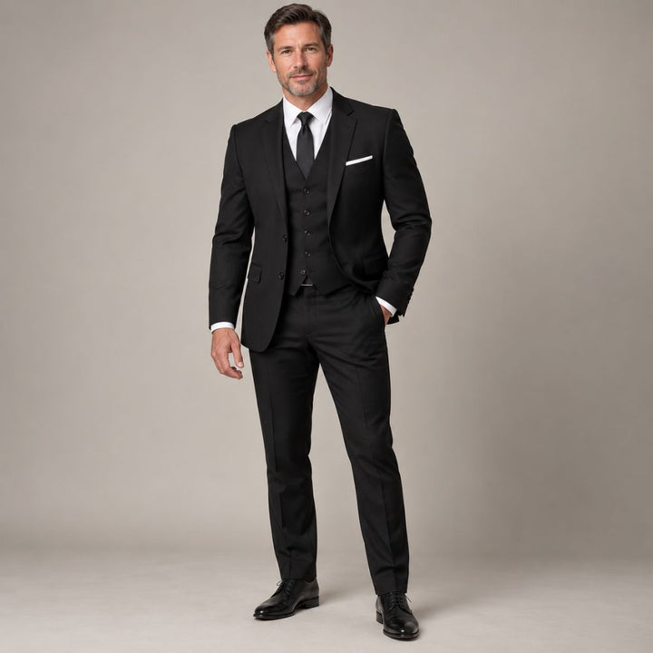 Men’s Three-Piece Slim-Fit Suit | Modern Formal & Occasion Wear