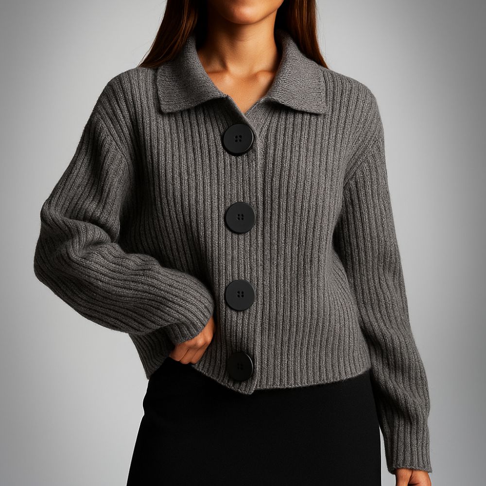 Women’s Oversized Ribbed Cardigan | Chunky Autumn & Winter Knitwear