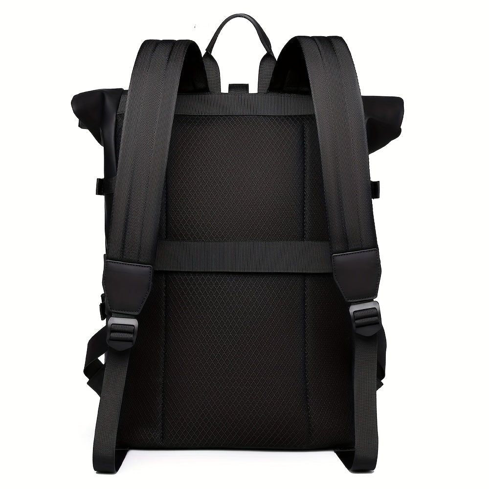 Roll-Top Laptop Backpack | Water-Repellent Autumn & Winter Bag