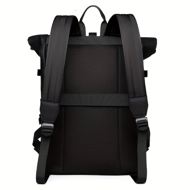 Roll-Top Laptop Backpack | Water-Repellent Autumn & Winter Bag