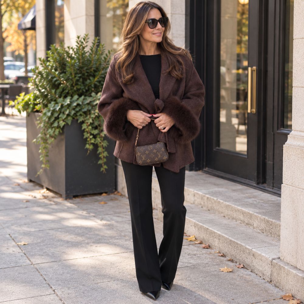 Women’s Faux Fur Winter Coat | Belted & Elegant Cold-Weather Wear