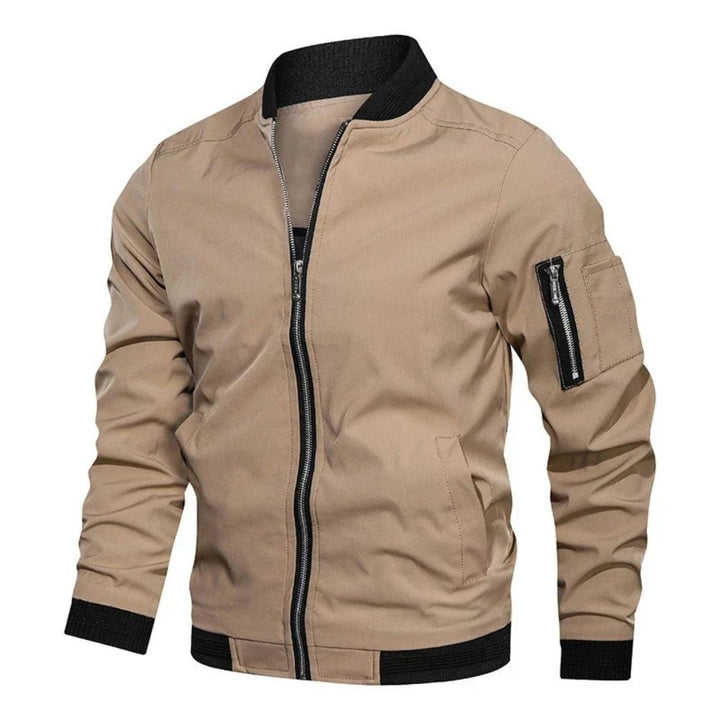 Men’s Bomber Jacket with Zip Details | Modern Casual Outerwear