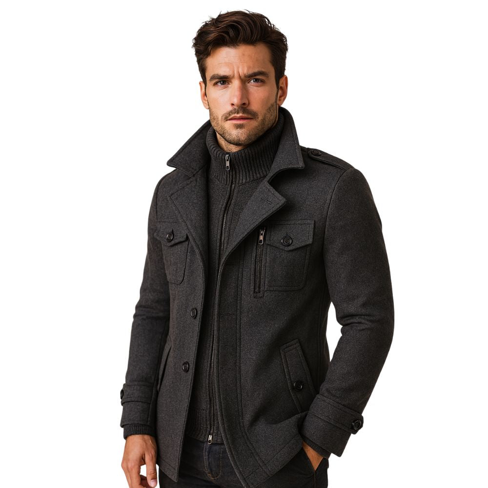 Men’s Classic Overcoat | Elegant Autumn & Winter Outerwear