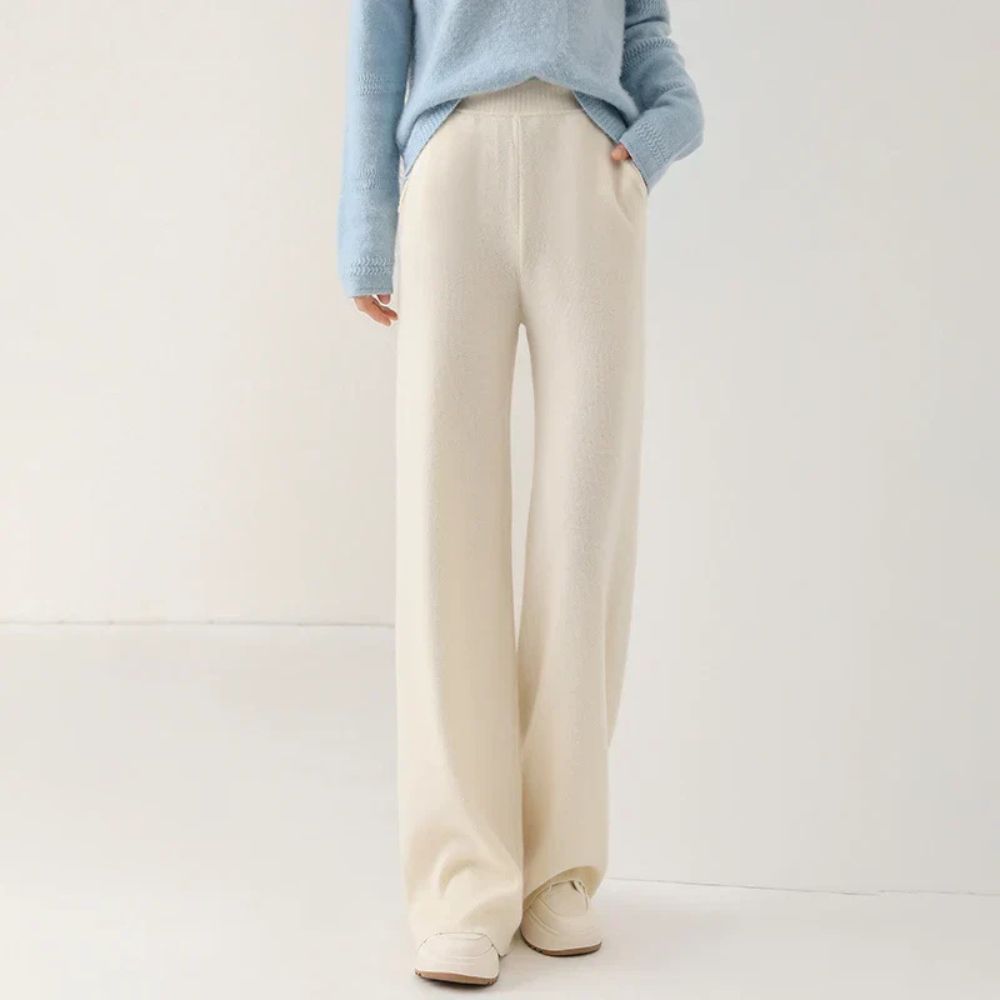 Women’s Merino Wool Trousers | High-Waisted Autumn & Winter Wear