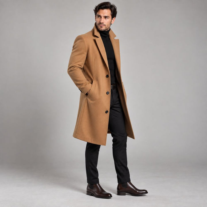 Men’s Formal Wool Overcoat | Classic Winter Style