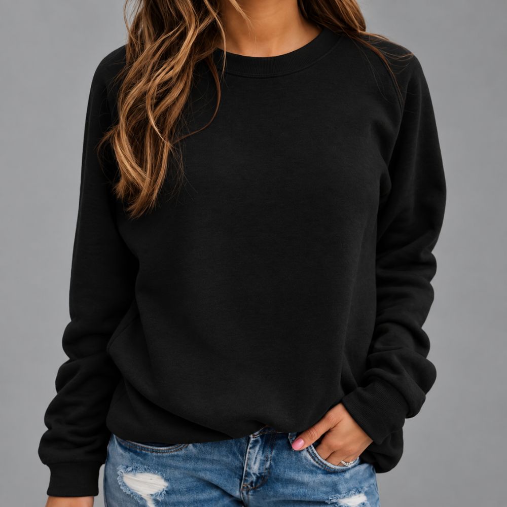 Comfortable Crew-Neck Sweatshirt | Casual Autumn & Winter Wear