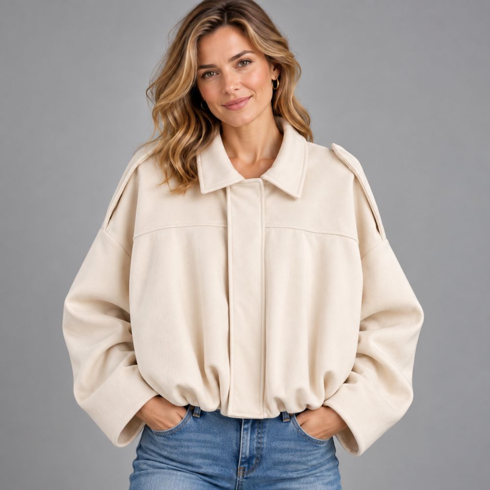 Women’s Oversized Bomber Jacket | Relaxed Autumn Layering