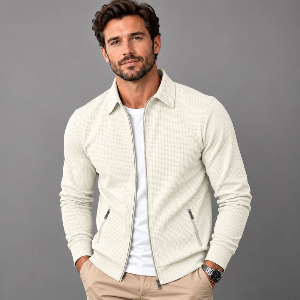 Men’s Zip-Up Cardigan | Modern & Comfortable Autumn & Winter Wear