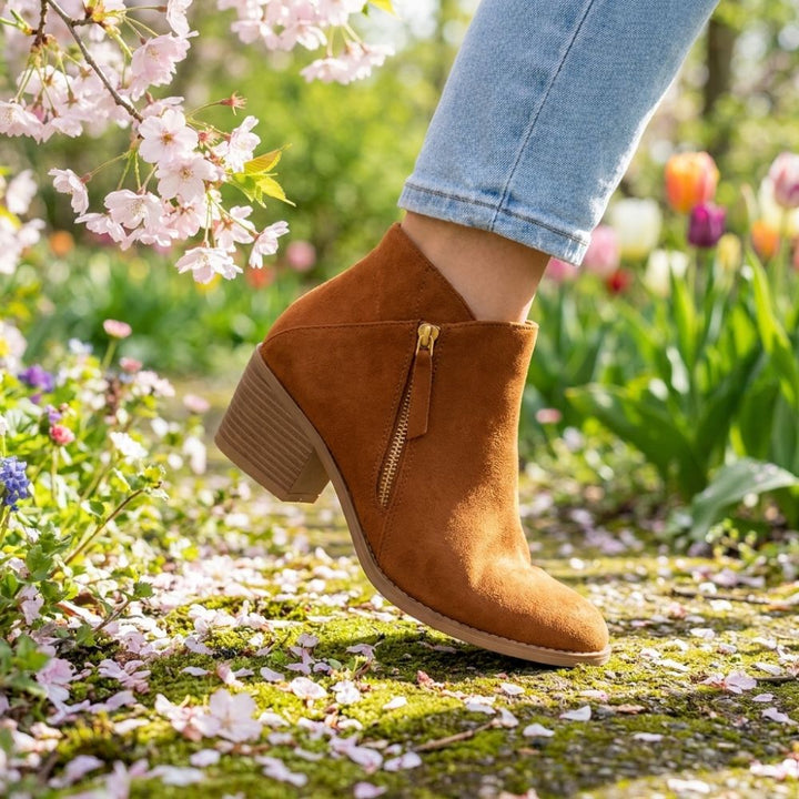 Women’s Orthopaedic Ankle Boots | Side-Zip Block Heel Autumn & Winter Footwear