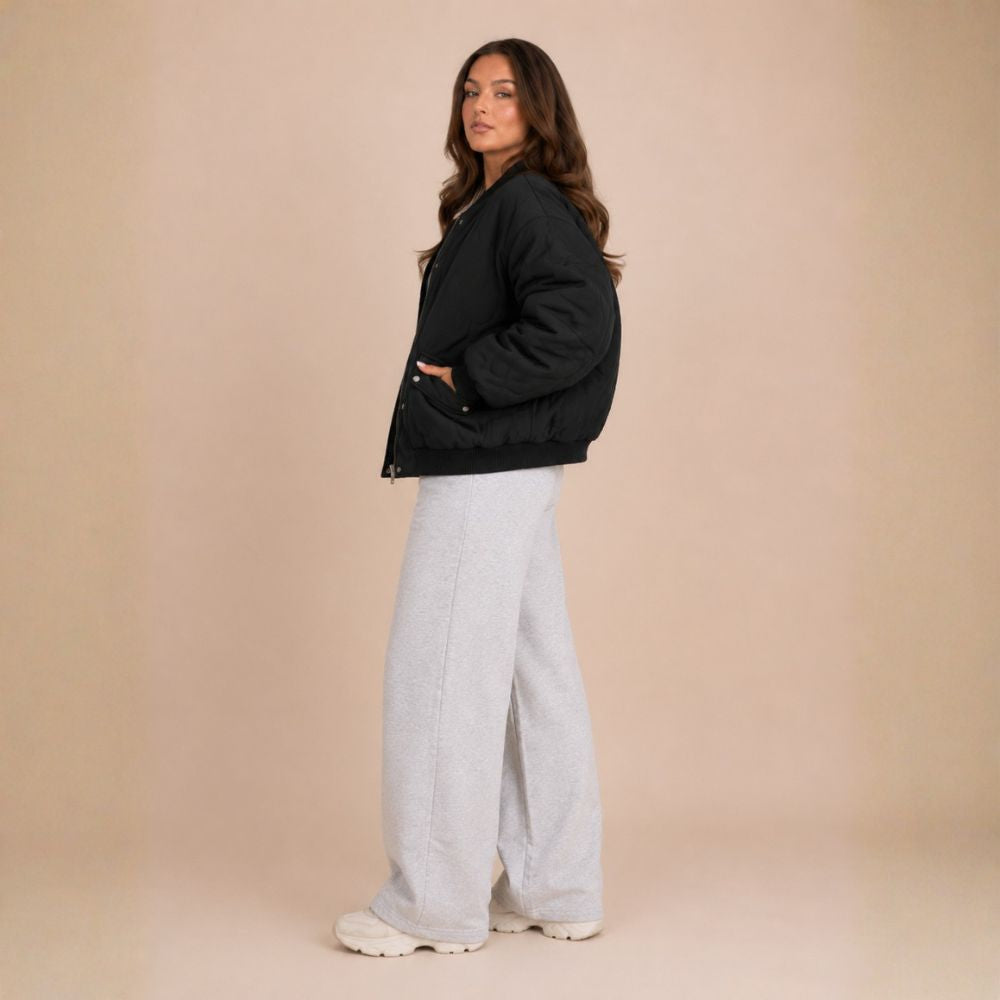 Women’s Lined Bomber Jacket | Autumn Everyday Wear