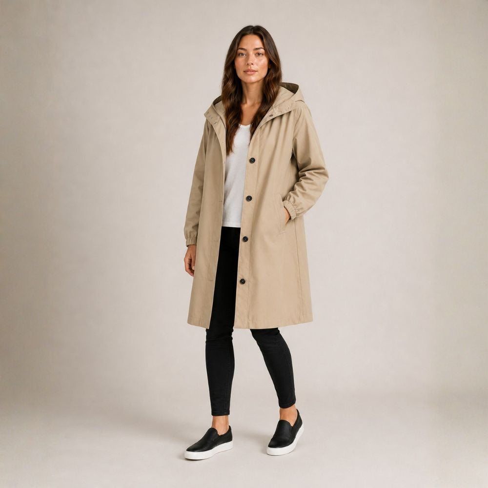 Mid-Length Raincoat | Everyday Rainy Weather