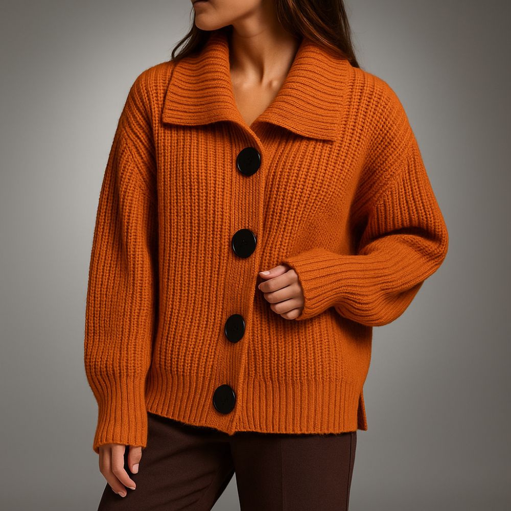 Women’s Oversized Ribbed Cardigan | Chunky Autumn & Winter Knitwear