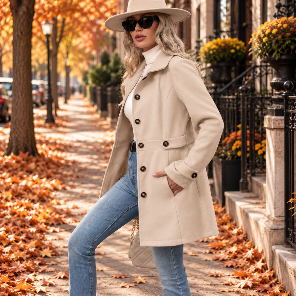 Women’s Belted Trench Coat | Tailored Autumn Transitional Outerwear