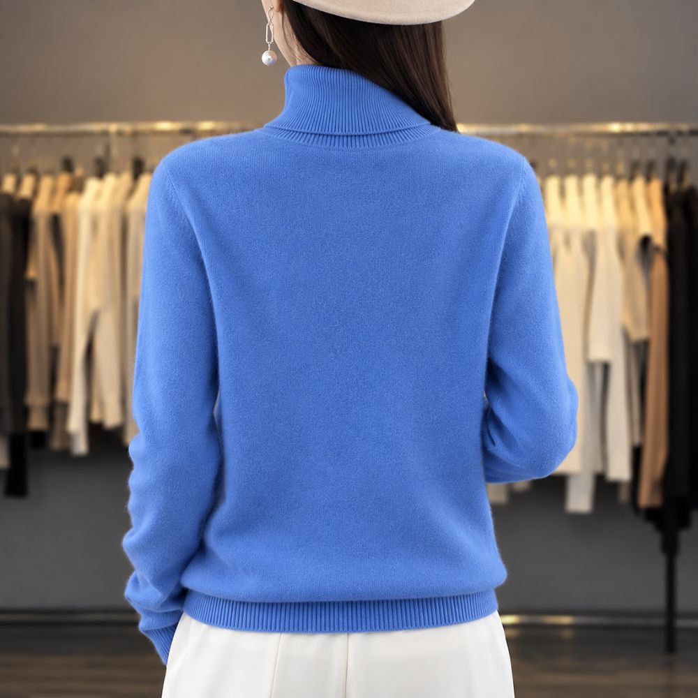 Women’s Cotton Turtleneck Sweater | Autumn & Winter Casual & Office Wear