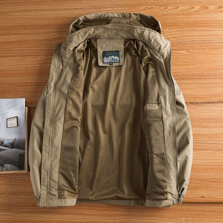 Men’s Hooded Windbreaker | Lightweight Full-Zip Summer Jacket