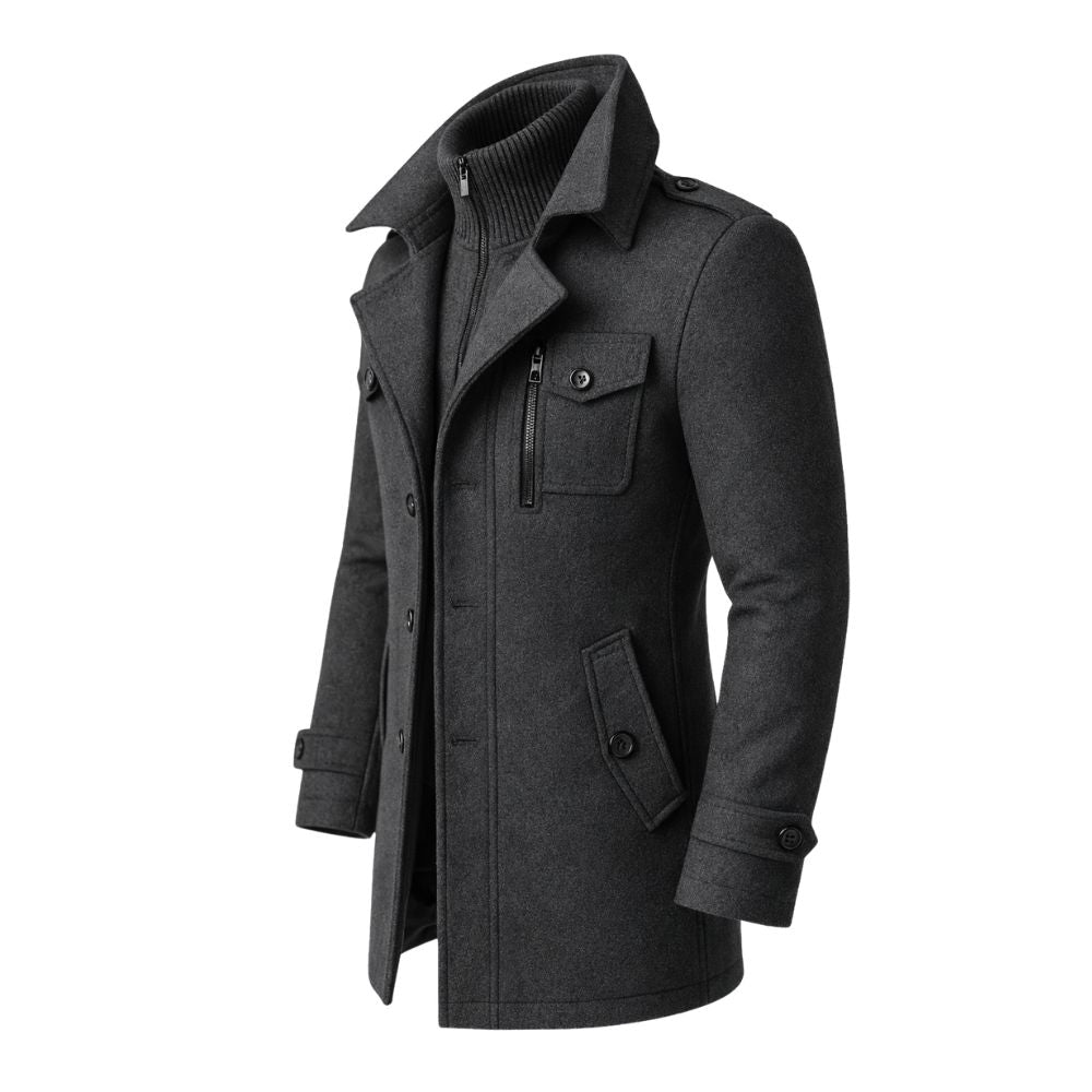 Men’s Classic Overcoat | Elegant Autumn & Winter Outerwear