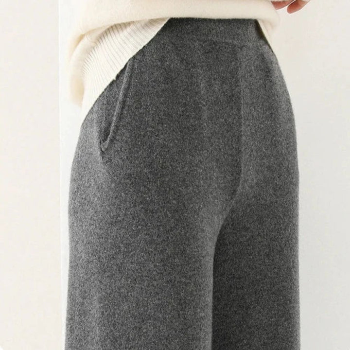 Women’s Merino Wool Trousers | High-Waisted Autumn & Winter Wear