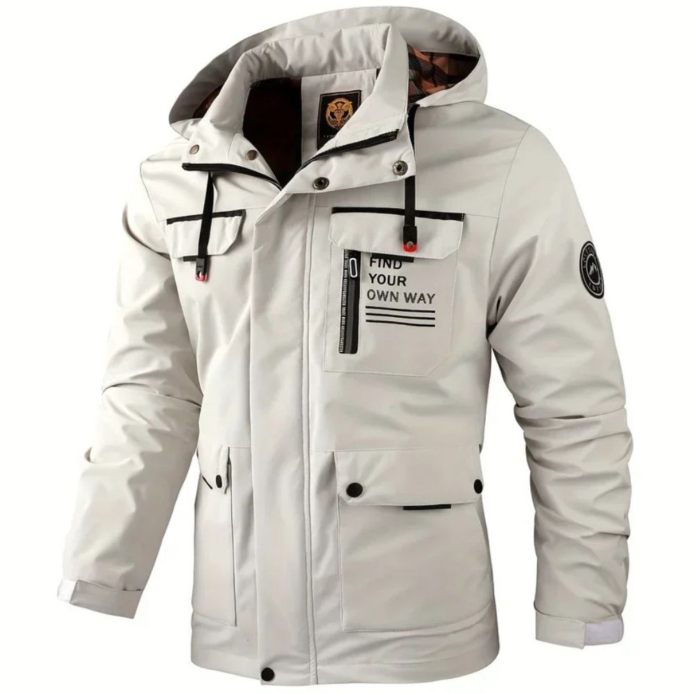 Men’s Waterproof Winter Jacket with Hood | Cold & Rainy Weather