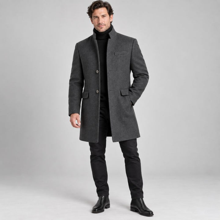 Men’s Classic Overcoat | Elegant Autumn & Winter Outerwear