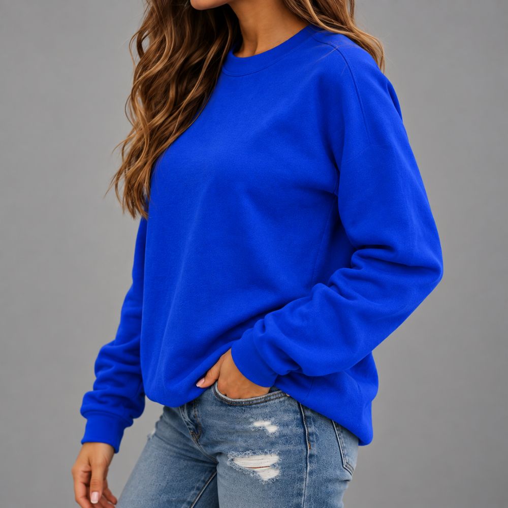 Comfortable Crew-Neck Sweatshirt | Casual Autumn & Winter Wear